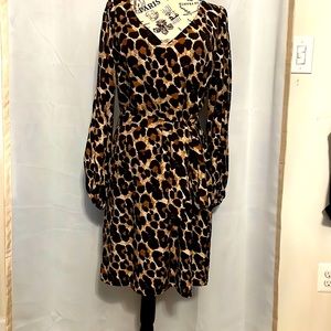 NWT Ann Taylor Leopard Print Dress